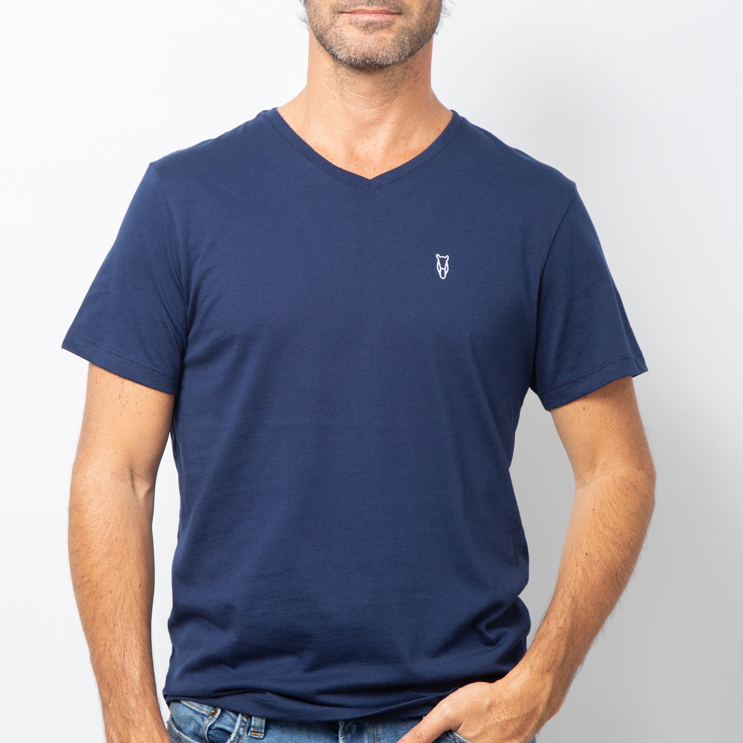 Cuello en V / Navy