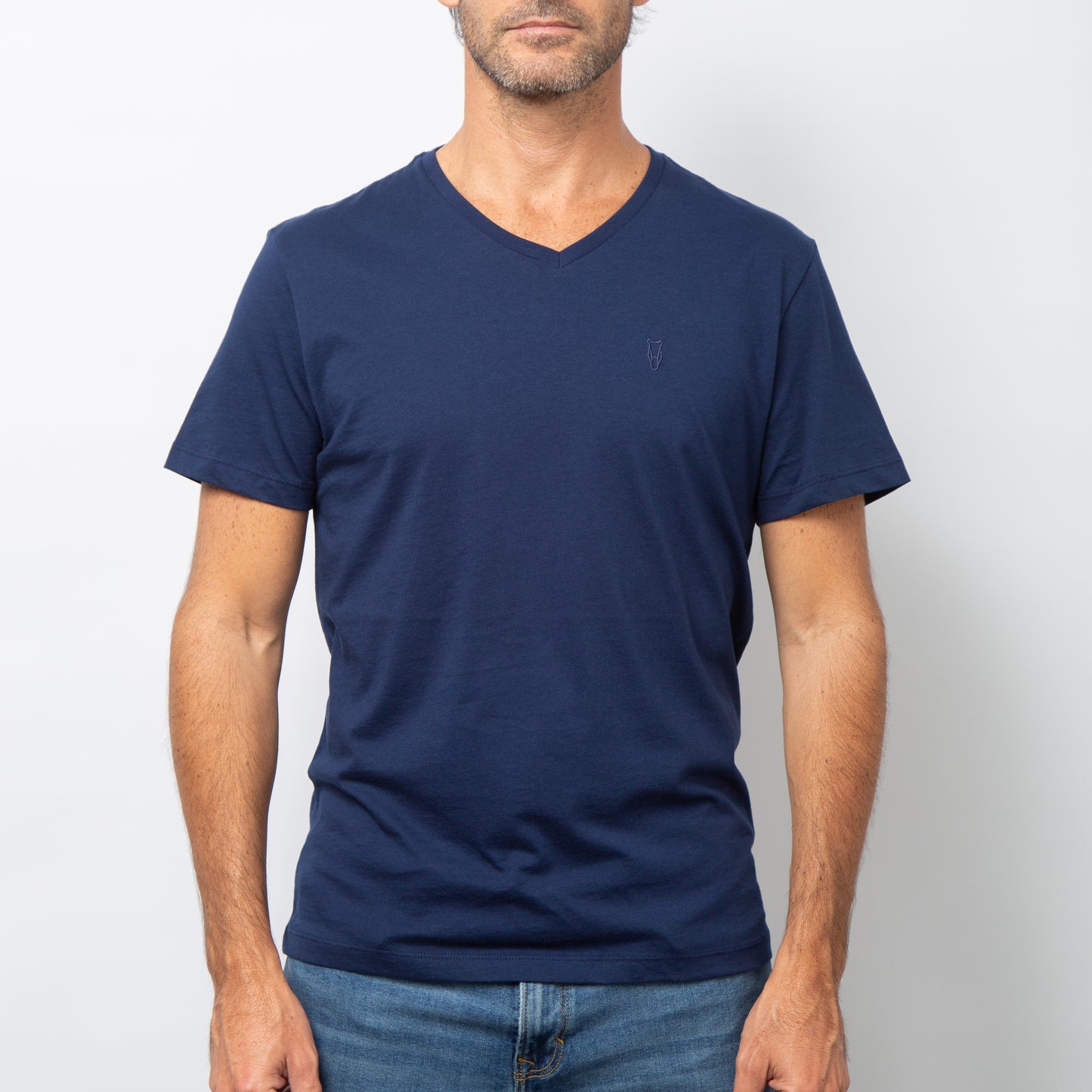 Cuello en V / Navy