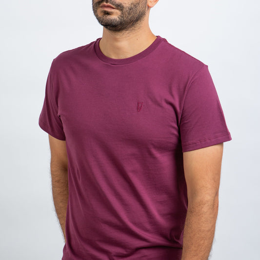 Manga corta / Bordeaux