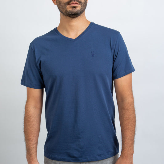 Cuello en V / Blue