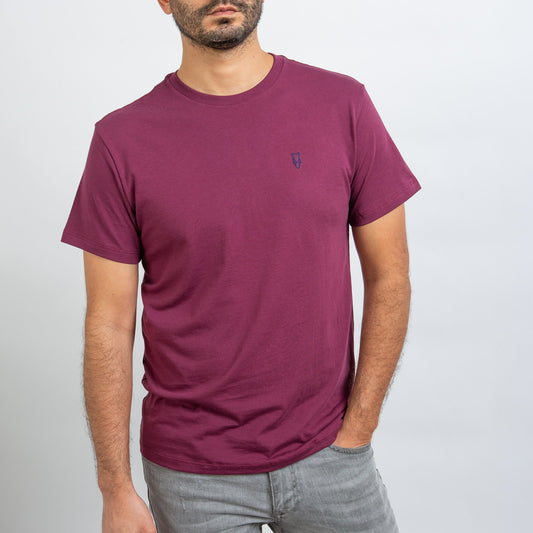 Manga corta / Bordeaux