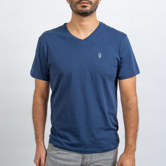 Cuello en V / Blue